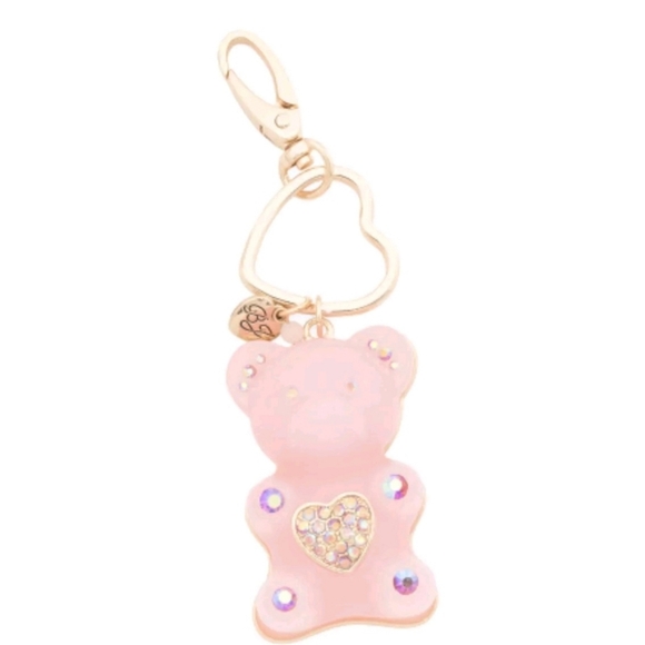 Betsey Johnson Pink Gummy Bear Key/Bag Charm - Picture 2 of 8